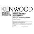 KENWOOD KRC509S Owner's Manual cover photo