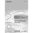 SONY PCWA-C300S Owner's Manual cover photo