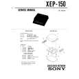 SONY XEP150 Service Manual cover photo