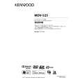 KENWOOD MDV-525 Owner's Manual cover photo