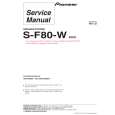 PIONEER S-F80-W/SXTW/EW5 Service Manual cover photo