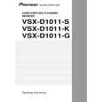 PIONEER VSXD1011G Owner's Manual cover photo