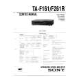 SONY TAF161 Service Manual cover photo