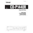 TEAC CD-P1440R Owner's Manual cover photo