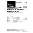 PIONEER GEX007E/MB Service Manual cover photo