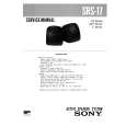 SONY SRS17 Service Manual cover photo