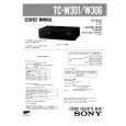 SONY TCW306 Service Manual cover photo