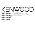 KENWOOD KRC-33R Owner's Manual cover photo