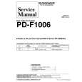 PIONEER PDF1006 Service Manual cover photo