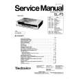 TECHNICS SLP3 Service Manual cover photo