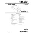 SONY PLMA35E Service Manual cover photo