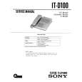 SONY ITD100 Service Manual cover photo