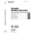 SONY MZR90 Owner's Manual cover photo