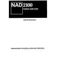NAD 2100 Owner's Manual cover photo