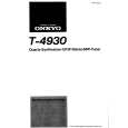 ONKYO T-4930 Owner's Manual cover photo