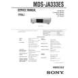 SONY MDSJA333ES Service Manual cover photo