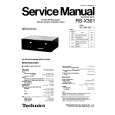 TECHNICS RS-X301 Service Manual cover photo