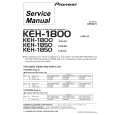 PIONEER KEH-1850X1IN Service Manual cover photo