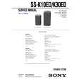 SONY SS-K10ED Service Manual cover photo