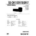 SONY SS-SR17 Service Manual cover photo