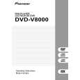 PIONEER DVD-V8000/WYXJ5 Owner's Manual cover photo