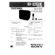 SONY KVX2533 Service Manual cover photo