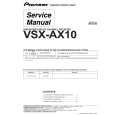 PIONEER VSX-AX10/SB Service Manual cover photo
