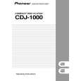 PIONEER CDJ-1000/KUCXJ Owner's Manual cover photo