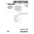 SONY WMFX267 Service Manual cover photo