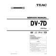 TEAC DV-7D Service Manual cover photo