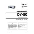 TEAC DV50 Service Manual cover photo