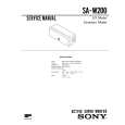 SONY SA-W200 Service Manual cover photo