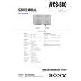 SONY WCS880 Service Manual cover photo