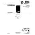 SONY SS-LB200 Service Manual cover photo