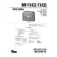 SONY WMFX433 Service Manual cover photo