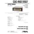 SONY CDCR937 Service Manual cover photo
