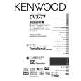 KENWOOD DVX-77 Owner's Manual cover photo