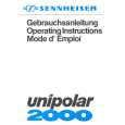 SENNHEISER UNIPOLAR 2000 Owner's Manual cover photo