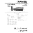 SONY DVP-NC650V Owner's Manual cover photo