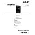 SONY SRF-42 Service Manual cover photo