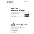 SONY MZNF520D Owner's Manual cover photo