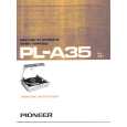 PIONEER PL-A35 Owner's Manual cover photo