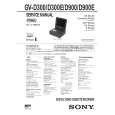 SONY GV-D900 Owner's Manual cover photo