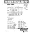 SONY XO550W Service Manual cover photo