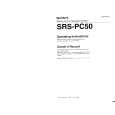 SONY SRSPC50 Owner's Manual cover photo