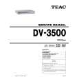 TEAC DV-3500 Service Manual cover photo