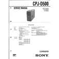 SONY CPJD500 Service Manual cover photo