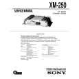 SONY XM-250 Service Manual cover photo