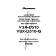 PIONEER VSX-D510(-G) Owner's Manual cover photo