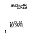 AKAI VTS-400 Service Manual cover photo